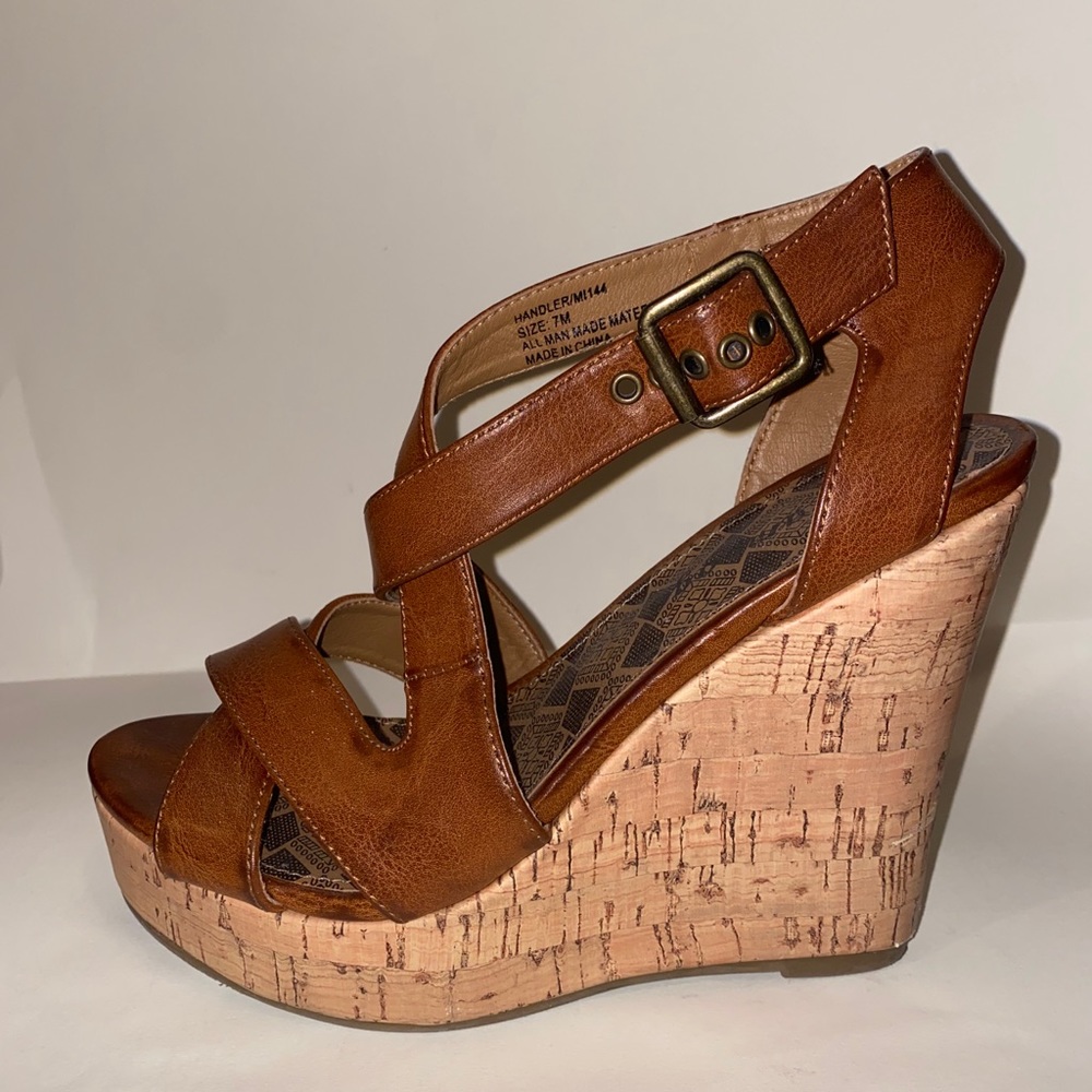 Wedge Sandal with Cork Heel